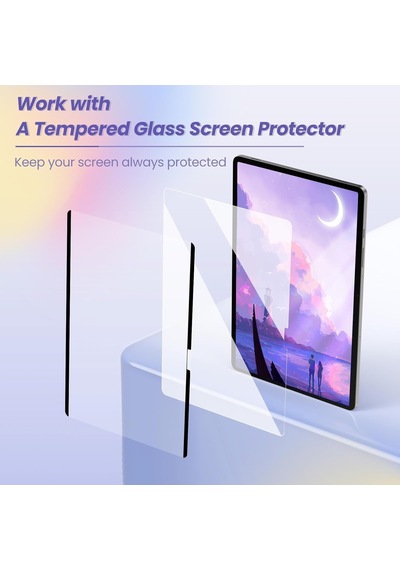 Samsung Galaxy Uyumlu Tab S10 Fe Plus 13.1ınç Ekran Koruyucu Manyetik Mıknatıslı Kağıt Hissiyatlı Sm-x626
