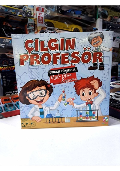 Oyun Çılgın Profesör Oyunu 54 Oyun Kartı 24 Top Renkli Akıl Oyunu Zeka Beceri 27x28cm
