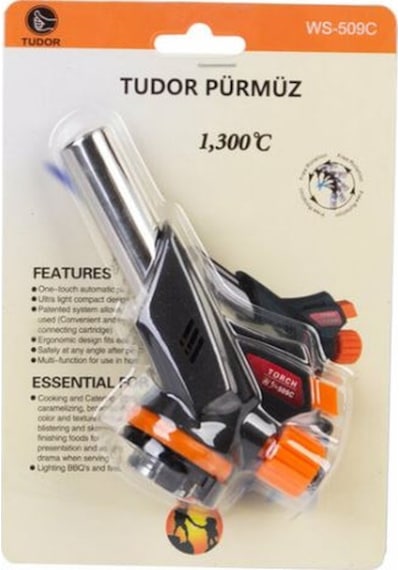 Tudor Pürmüz Başlığı Ateşleyici Çakmak Ws-509C Siyah