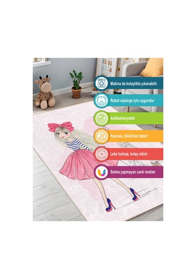 Dijital Baskılı Pamuk Tabanlı Çocuk Halısı Kaymaz, Yumuşak, Makinede Yıkanabilir Çok Renkli 795351619 Çok Renkli Dijital Baskılı Pamuk Tabanlı Çocuk Halısı Kaymaz, Yumuşak, Makinede Yıkanabilir Çok Renkli 795351619 Çok Renkli