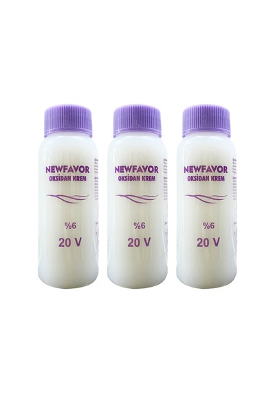 3 Adet Oksidan Krem Saç Boya Sıvısı 6'lık 20 Volüme 60 Ml