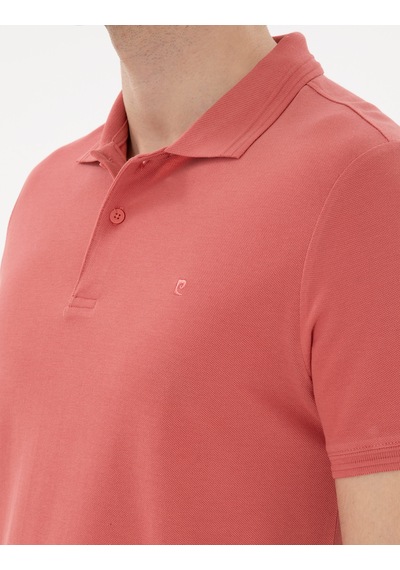 Pierre Cardin Erkek Mercan Tişört Basic 50306448-vr186 MERCAN