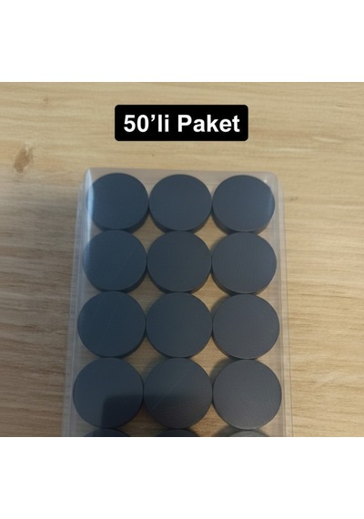 1.5 Cm Güçlü Yuvarlak Mıknatıs 50'li Paket Magnet Ve El Yapımı Ürünler İçin Hobi Mıknatısı