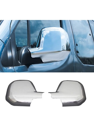 Peugeot Partner 2008-2012 Arası Krom Ayna Kapağı 2 Parça Abs