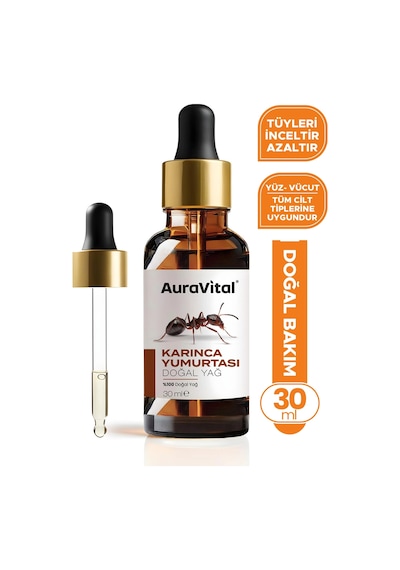 Karınca Yumurtası Yağı 30 Ml %100 Doğal Tüy Azaltıcı, Epilasyon Sonrası Cilt Bakım Yağı