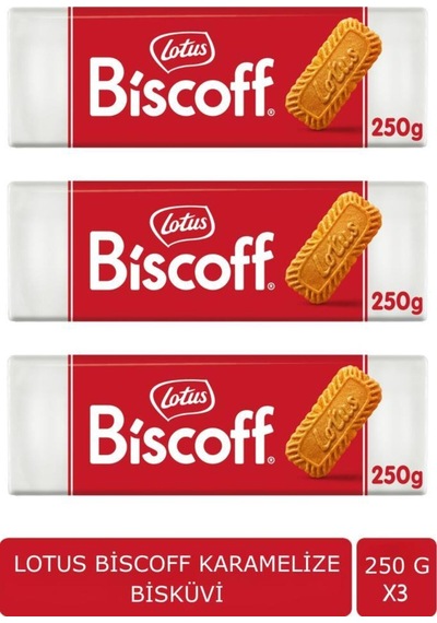 Biscoff Karamalize Bisküvi 250 G X 3