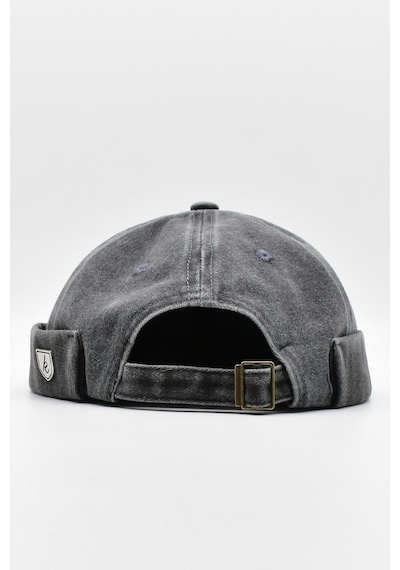 Külah Vintage Retro Eskitme Pamuk Cap Docker Şapka - Siyah