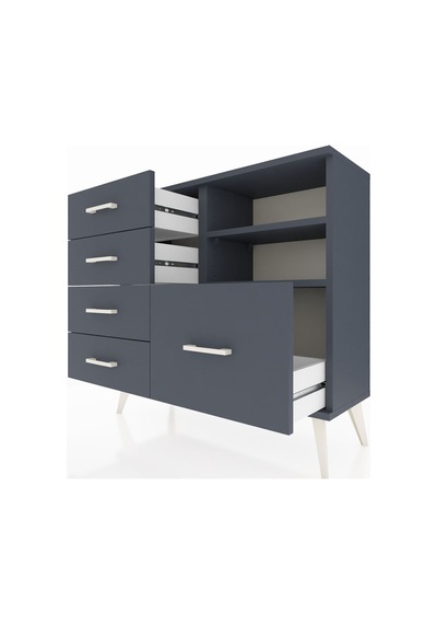 Arges Şifonyer 2 Raflı 5 Çekmeceli 88x30x80 Antrasit-antrasit Antrasit Arges Şifonyer 2 Raflı 5 Çekmeceli 88x30x80 Antrasit-antrasit Antrasit