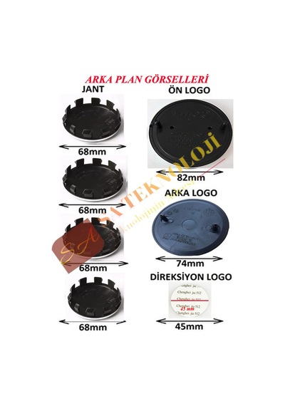 Bmw 50.yıl özel logo seti (Newworld Fullblack 51148132375-511482)
