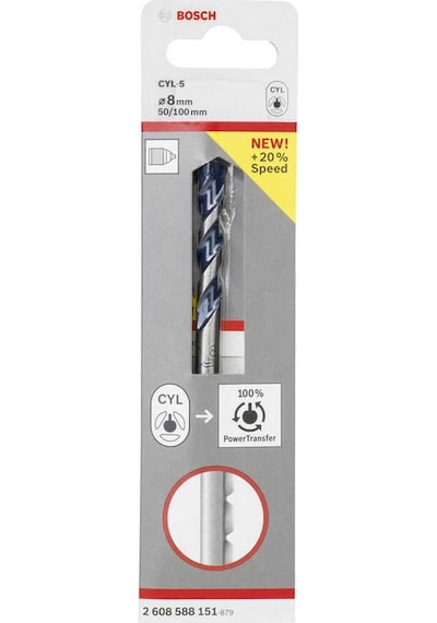 Bosch cyl-5 Serisi, Blue Granite Turbo Beton Matkap Ucu, 8*100 mm-2608588151