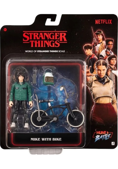 Stranger Things Mike Wheeler Bisikletli Figür 10 Cm Aksiyon Koleksiyon Oyuncak