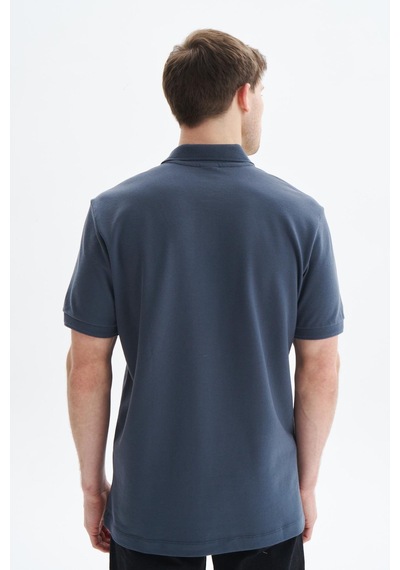 AR-MA Arma Erkek Regular Fit Basic % 100 Pamuk Pike Polo Yaka Tişört Y29374354102 Gri