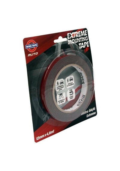 Geseus Boss Extreme Çok Güçlü Oto Aksesuvar Montaj Bandı 12 MMx4.6
