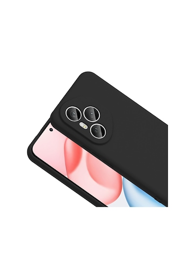 Realme Note 60 Kılıf İçi Telefonu Çizmeyen Kadife Kaplı Dışı Soft Yapılı Esnek Lansman Kapak Ryc/mara Siyah