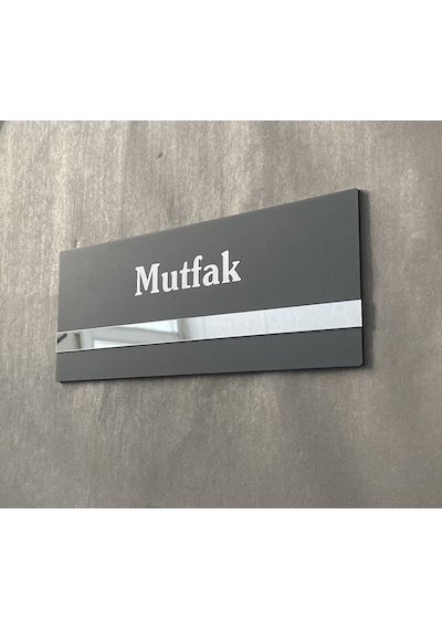 Soft Seri Minimal Pleksi Mutfak Kapı İsimliği