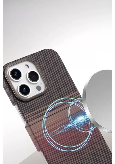 Newface Apple Apple iPhone Uyumlu  16 Pro Max Vega Magsafe Kapak - Siyah