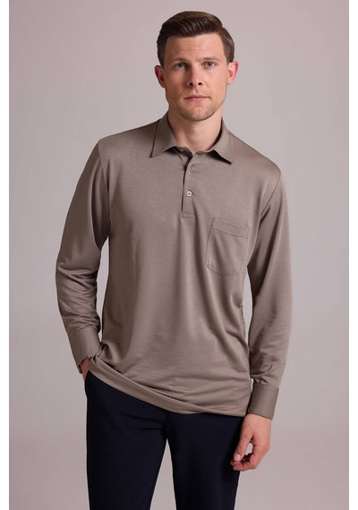 Ysf Erkek Yeşil Polo Yaka Sweatshirt