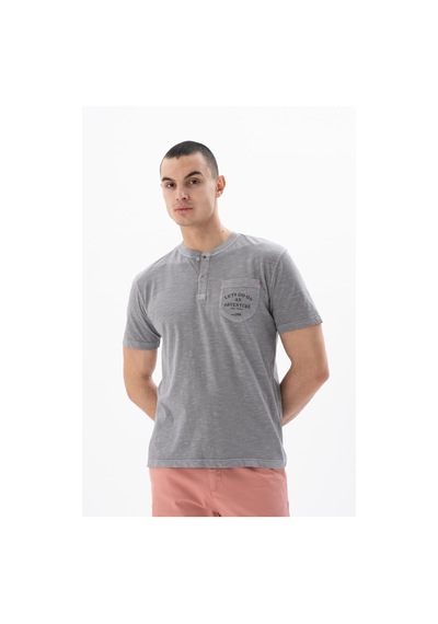 AR-MA Arma Erkek Regular Fit Parça Boyama Bisiklet Yaka Tişört 001