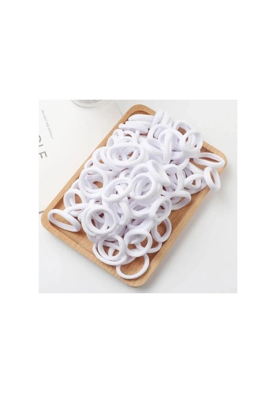 50 Adet Lastik Esnek Beyaz Toka Seti Beyaz - 860662998 Beyaz - 860662998 Beyaz
