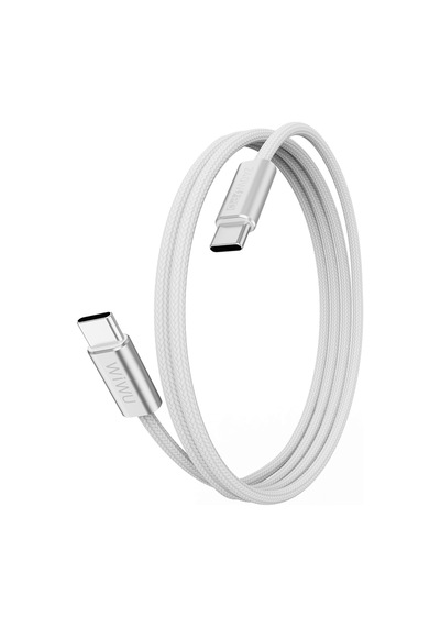 Wiwu Wi-c101 Essen Serisi Type-c To Type-c Hızlı Şarj Özellikli Data Ve Şarj Kablosu 240w 1.5m Beyaz