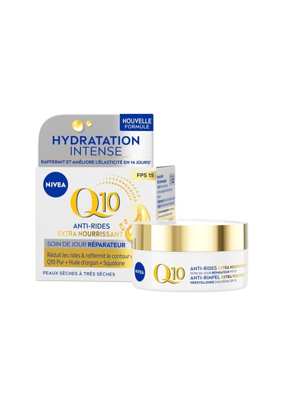 Q10 Kırışıklık Karşıtı Ekstra Besleyici Gündüz Bakım Kremi 50ml, Spf15, Kuru Olgun Cilt, Yenileyici