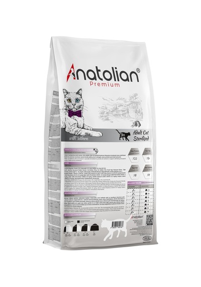 Anatolian Premium Sterilised Somonlu Kısırlaştırılmış Yetişkin Kedi Maması 2 x 2 KG