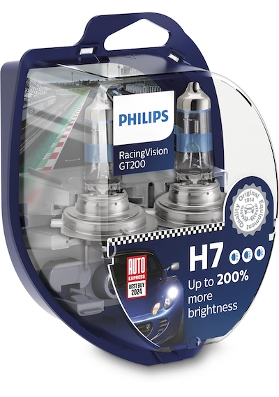 Philips H7 Ampul Seti Racing Vision Gt200 +%200 Fazla Işık
