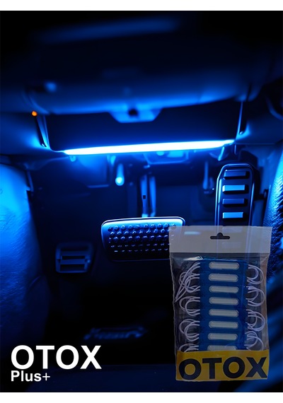 Ambiyans Led Premium Ofis , Araç & Ev Uyumlu Dc 12v 6 Renk Seçeneği 10'lu Paket Mavi