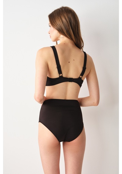 No Gossip Sasha Balenli Toparlayıcı Bikini Tek Üst Siyah 239107