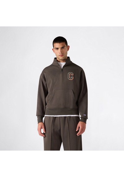Champion Half Zip Erkek Yeşil Sweatshirt 222627