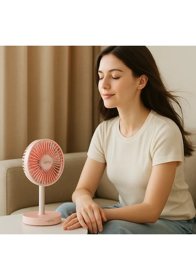 Hepu Hp-f25 Usb Şarjlı Sessiz Masaüstü Mini Fan