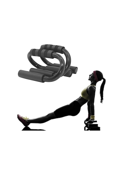 S Şekli  Push Up Standı Alüminyum Şınav Aleti Spor Aracı Fitness