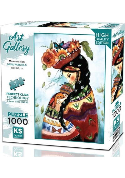 Ks Games 1000 Parça Anne Ve Oğulz Puzzle - David Fairchild
