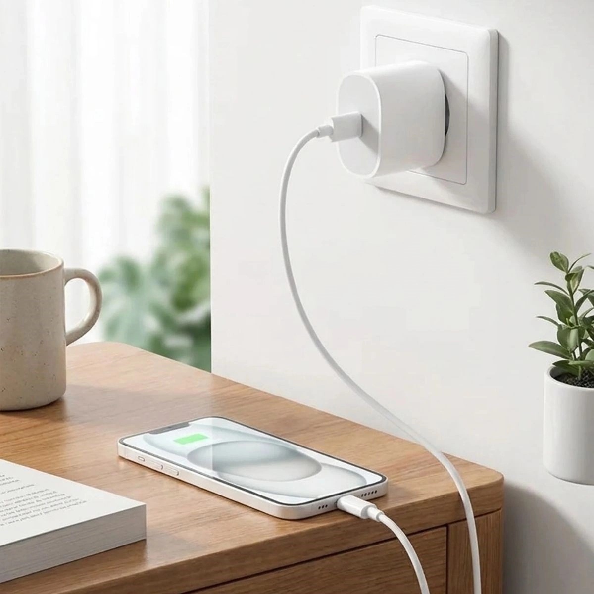 20w Hızlı Şarj Adaptörü Usb-c To Lightning Kablolu - Pd Destekli Süper Hızlı Şarj Cihazı Bx40