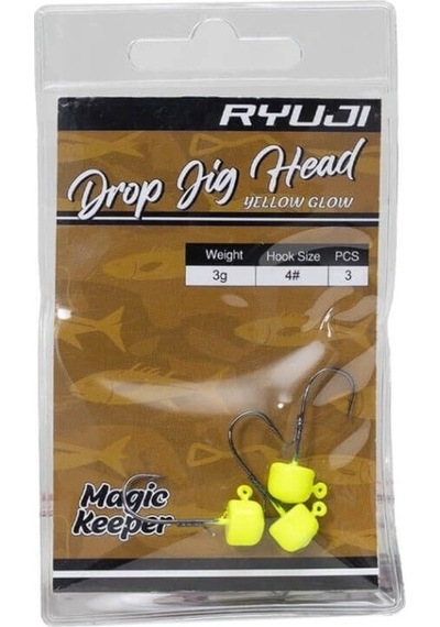 Ryuji Drop Jighead Yellow Glow 2 Gr 1 No