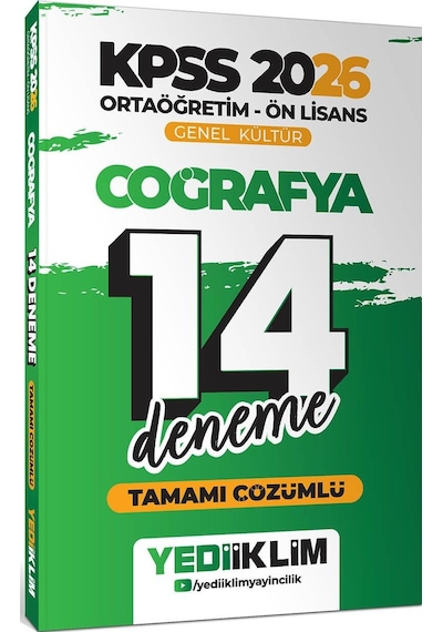 Yediiklim 2026 Kpss Ortaöğretim Ön Lisans Gy-gk 5 Li Tüm Dersler 14 Deneme Seti Tamamı Çözümlü