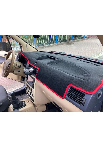 2004-2008 Ford Connect Torpido Koruma Halısı Kenar Renk Kırmızı