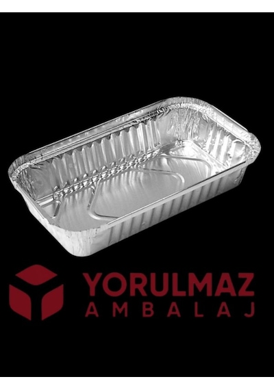 500 Gr Kapaklı Alüminyum Kase 50 Li Kullan At Yemek Ve Paket Servis Kabı