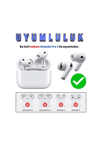 Airpods Pro 3. Nesil Uyumlu Figürlü Darbe Emici Ve Koruyucu Silikon Kulaklık Kılıfı Hoodie Py