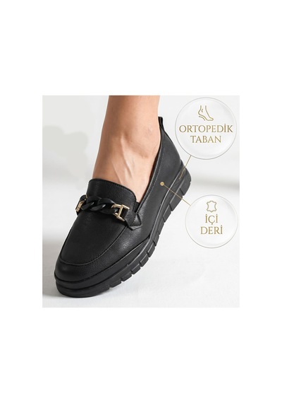Papatay 0244 Tokalı Rahat Ortopedik Taban Günlük Kadın Ayakkabı Babet Kadın Kışlık Ayakkabı Siyah Papatay 0244 Tokalı Rahat Ortopedik Taban Günlük Kadın Ayakkabı Babet Kadın Kışlık Ayakkabı Siyah