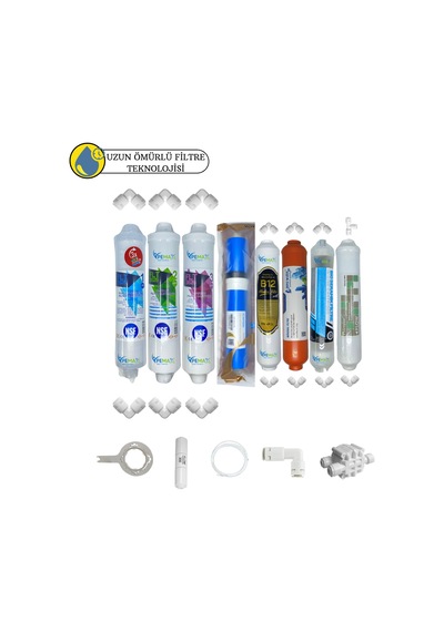 Pws Kapalı Kasa Su Arıtma Uygun Sertifikalı 8li Vontron 4000 Tds Mebran Purefer+mineral+b12+detox