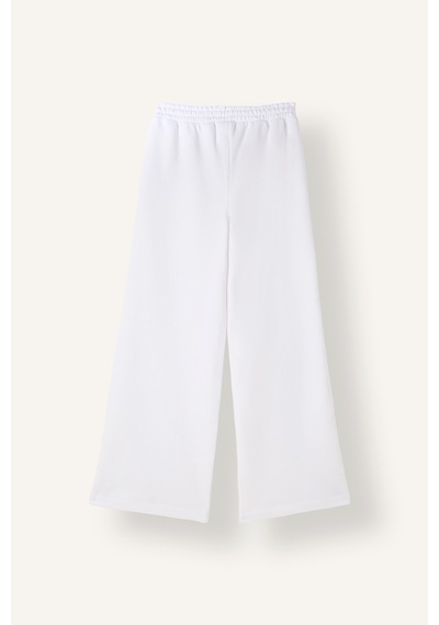 Defacto Wide Leg Kontrast Şeritli Eşofman Altı Kız Çocuk I3479a826wnwt79 Beyaz-wt79