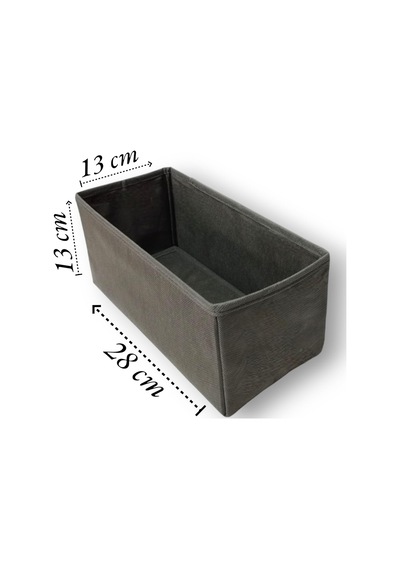 Tr Antrasit 3'lü Çekmece İçi Düzenleyici Organizer Set - Çok Amaçlı Dolap İçi Kutu Seti Genel