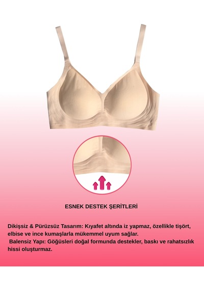 Alya Underwear Kadın Lazer Kesim Dikişsiz Çıkarılabilir Pedli Hayalet Sütyen Siyah Ten Rengi Alya Underwear Kadın Lazer Kesim Dikişsiz Çıkarılabilir Pedli Hayalet Sütyen Siyah Ten Rengi