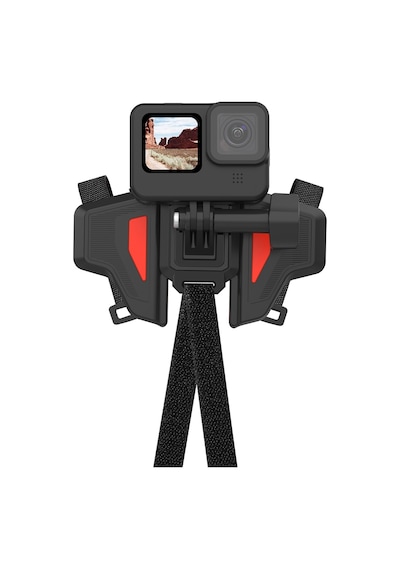 Telesin Aksiyon Kamera Kask Çene Montajı, Motorcycle Helmet Bracket Orange / Gopro / Osmoactio Uyumlu