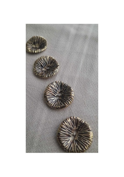 Altın Kaplama Mınelı Metal Düğme 28 Mm 4 Adet