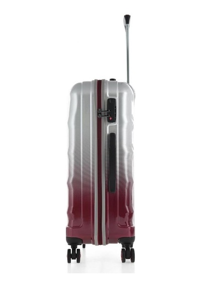 Ççs London 5226 Orta Boy Valiz Bordo Beyaz