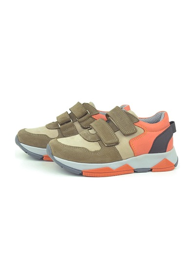 Rakerplus Hakiki Deri Kum Rengi Çocuk Sneakers Spor Ayakkabı