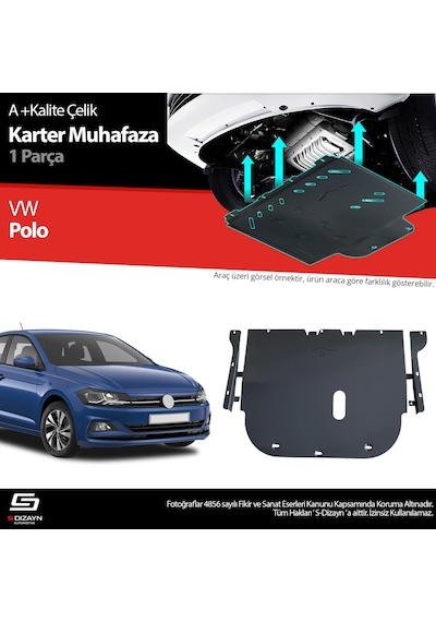 S-dizayn Vw Polo 6 Çelik Karter Muhafaza Koruma 2017 Üzeri A+ Kalite