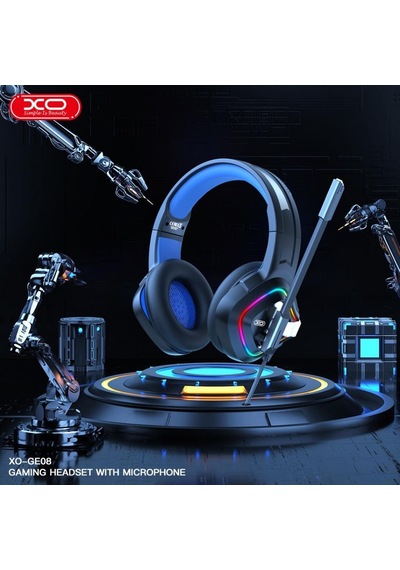 Ge08 Kulak Üstü Kablolu Rgb Işıklı Mikrofonlu Gaming Oyuncu Kulaklığı - 2 Metre - Hi-fis